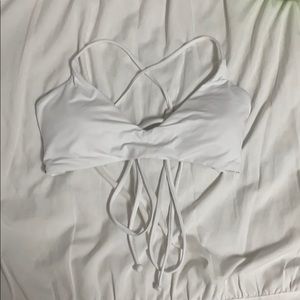 O’Neill white bikini top